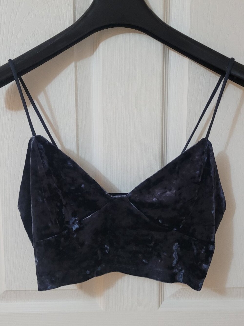 Zara Velvet Cropped Camisole